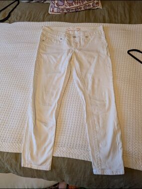 Seven7 White Jeans Skinny Size 12